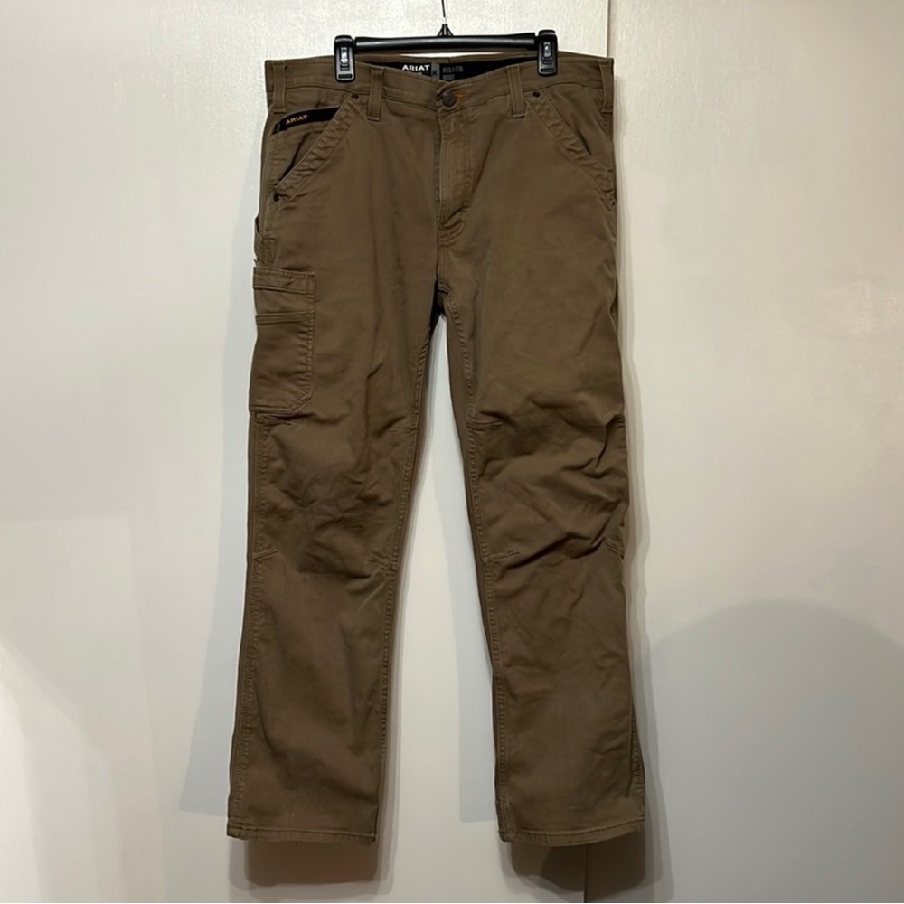 Ariat Rebar M4 Relaxed DuraStretch Twill Dungaree Boot Cut
Pant Size 36x32